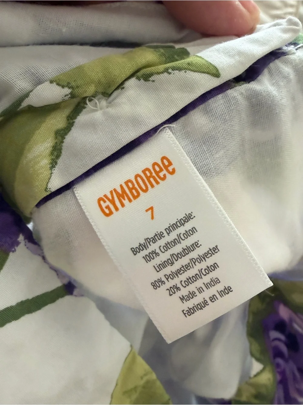 Gymboree Girls Floral Dress Size 7